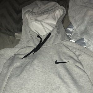Grey Nike dri fit hoodie
